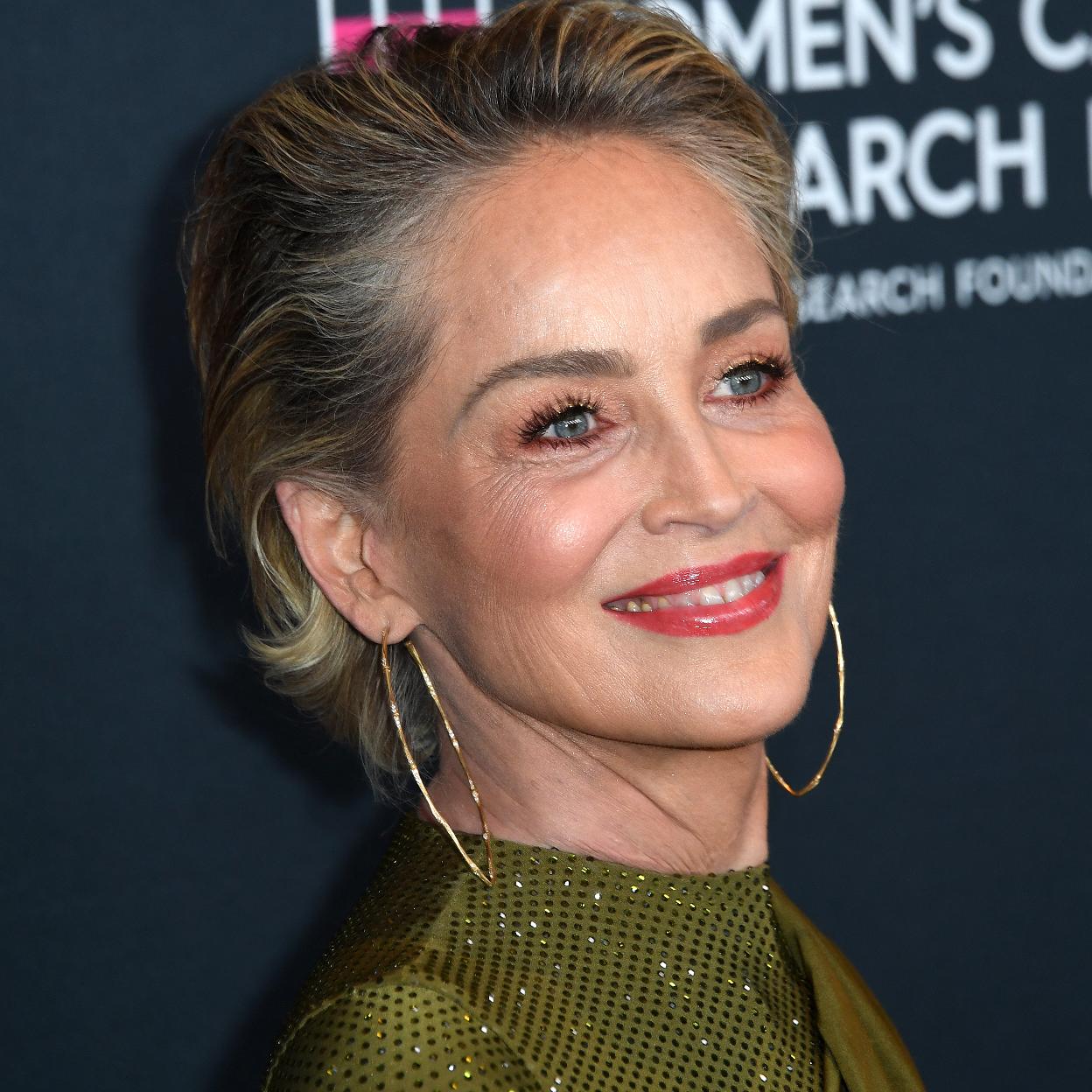 La actriz Sharon Stone.