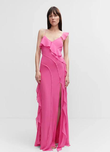 Imagen - Vestido color rosa con volantes