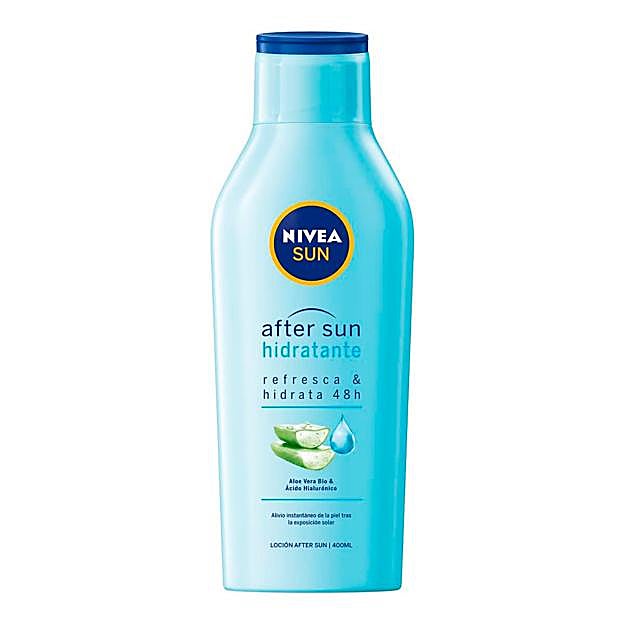 Crema hidratante After Sun con aloe vera y ácido hialurónico de Nivea (9,49 euros).