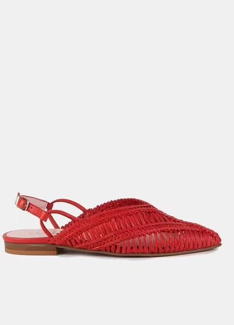 Imagen - Mules rojos trenzados de Dansi, 77,40 euros.