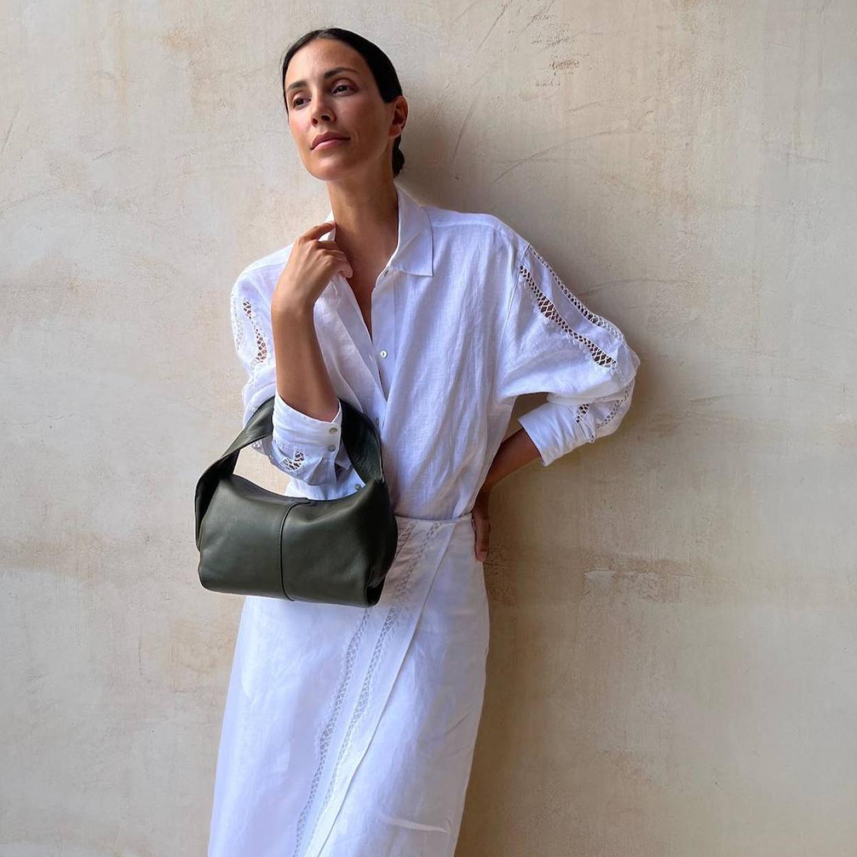 Sassa de Osma con look blanco de Massimo Dutti