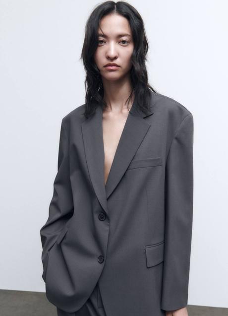 Imagen - Blazer gris oversize