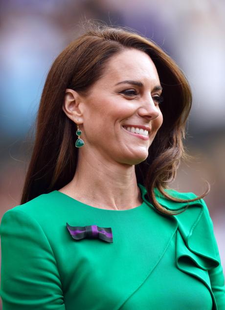 Imagen - Kate Middleton, muy sonriente, en la final de Wimbledon. / GTRES