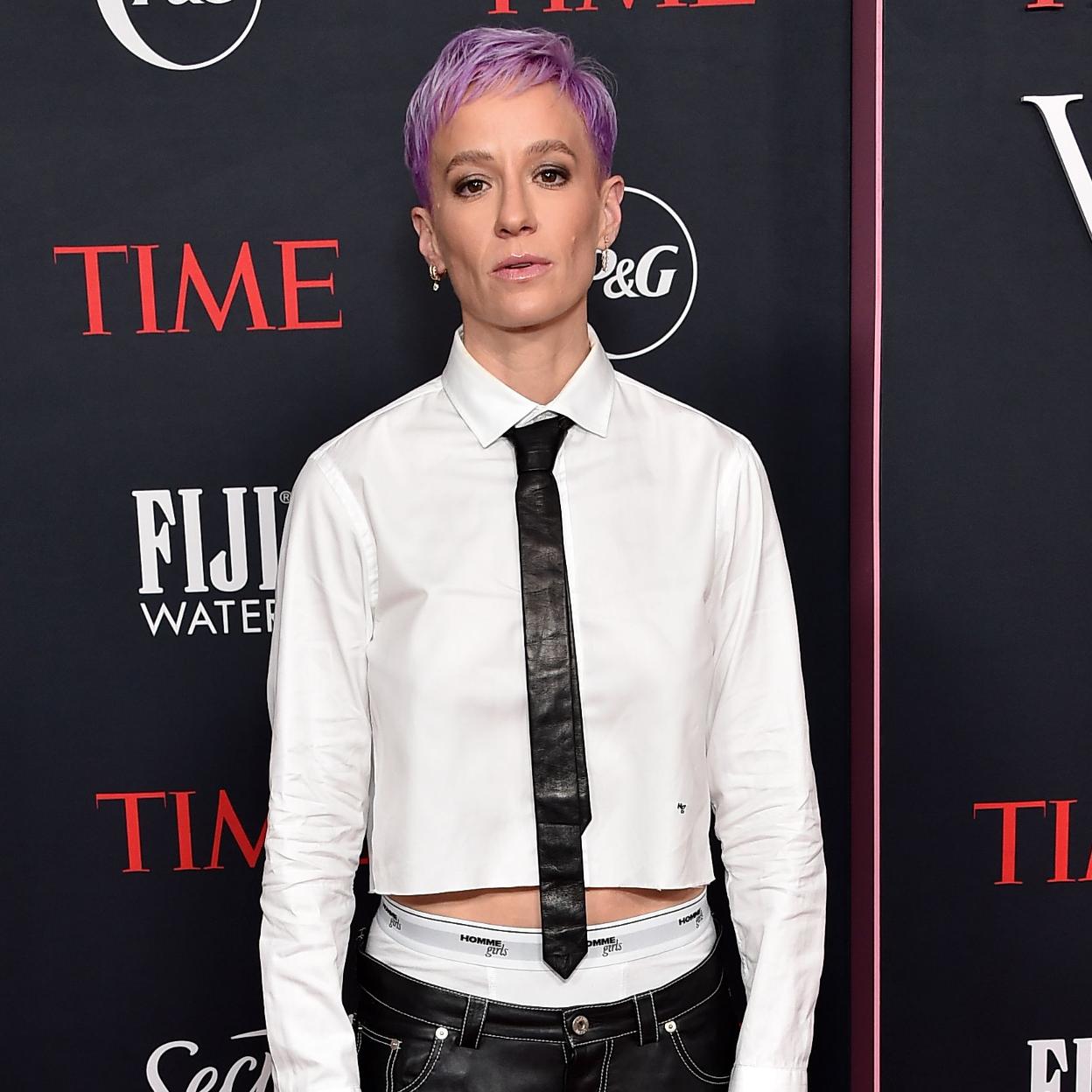Megan Rapinoe durante un evento este año.