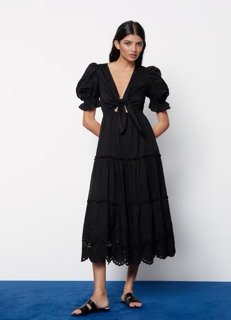 Imagen - Vestido negro con bordado suizo de Tintoretto. Foto: El Corte Inglés.