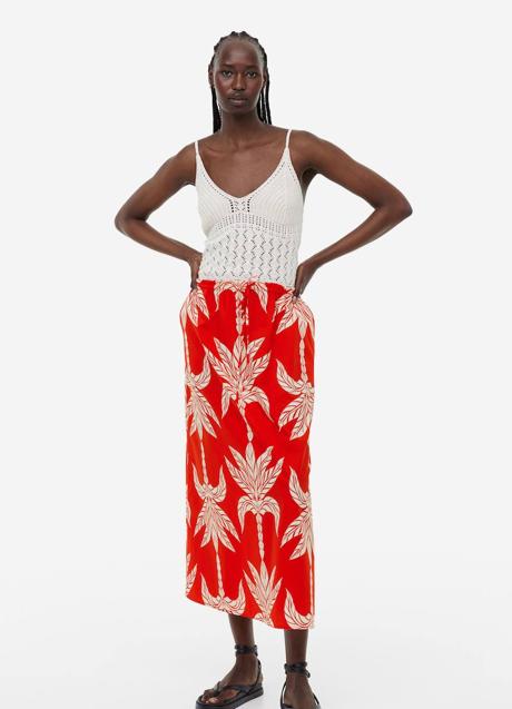 Imagen - Falda con estampado de palmeras