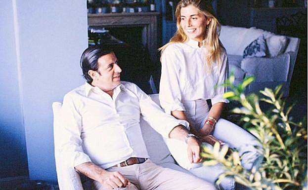 Marta Chávarri junto al marqués de Cubas, Fernando Falcó.