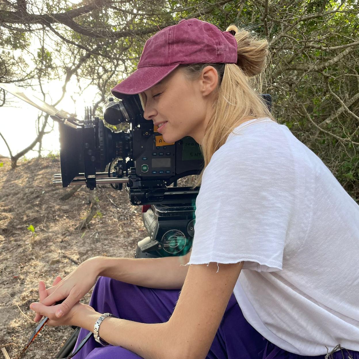 Beatrice Borromeo, durante el rodaje de Il Principe.