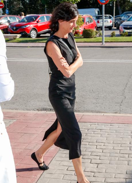 Imagen - María Fitz-James llegando al tanatorio. Foto: Gtres.