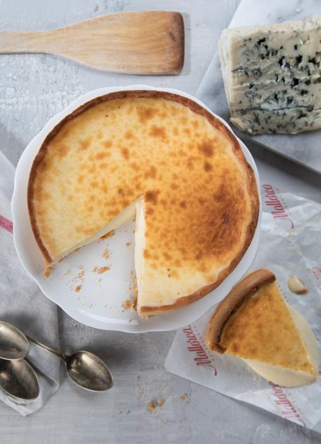 Imagen - La tarta de queso de la pastelería Mallorca, elaborada con tres variedades de queso, entre ellas el azul. / D.R