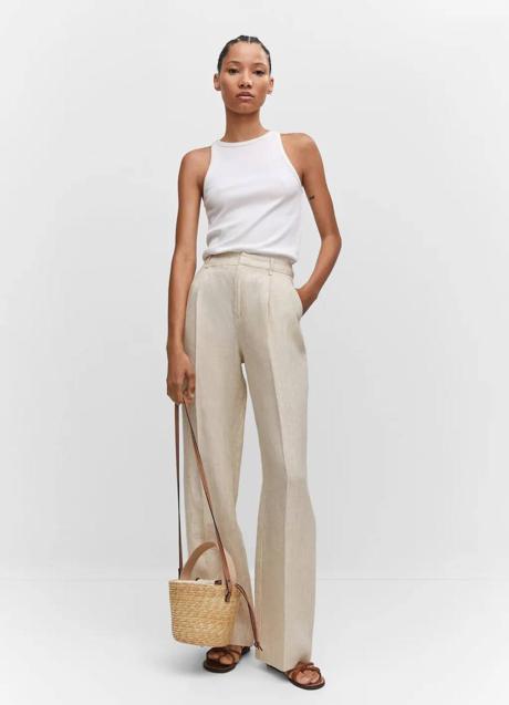 Imagen - Pantalón de vestir con tejido de lino