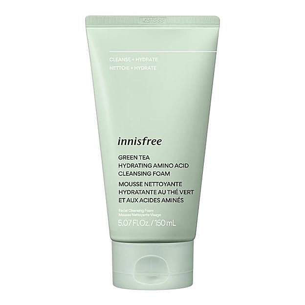 Green tea Hydrating Amino Acid Cleansing Foam de Innisfree. Precio: 13,99 euros