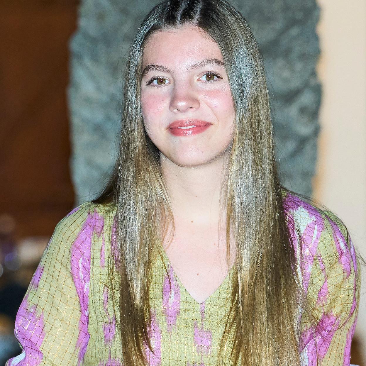 La infanta Sofía en Palma con un vestido de Babbaki