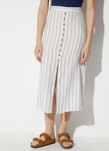 Imagen - Falda con estampado de rayas de El Corte Inglés. Foto: El Corte Inglés.