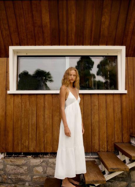 Imagen - Vestido blanco amplio en gasa