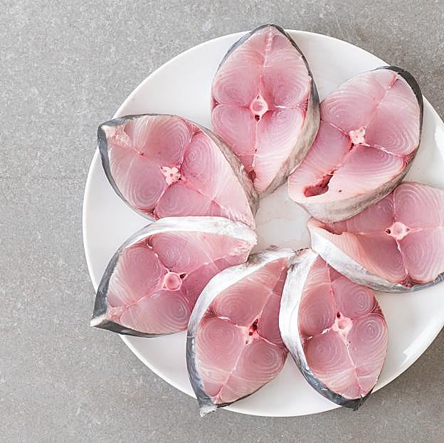 Bonito del norte fresco. 