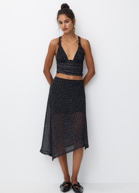 Imagen - Falda estampada con lunares de Pull & Bear (19,99 euros)