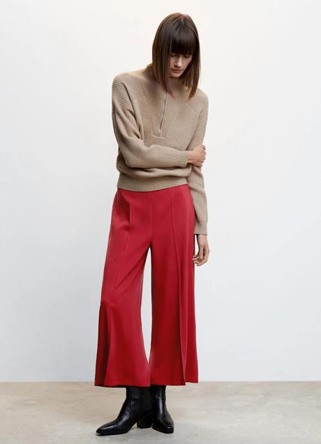 Imagen - Pantalón culotte rojo de Mango, 12,99 euros.
