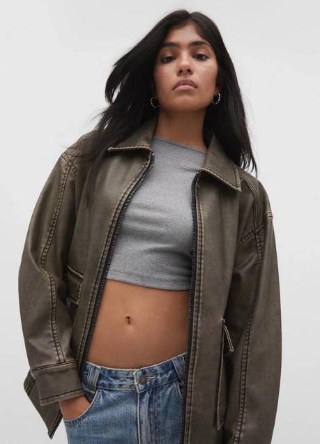 Imagen - Cazadora efecto piel vintage