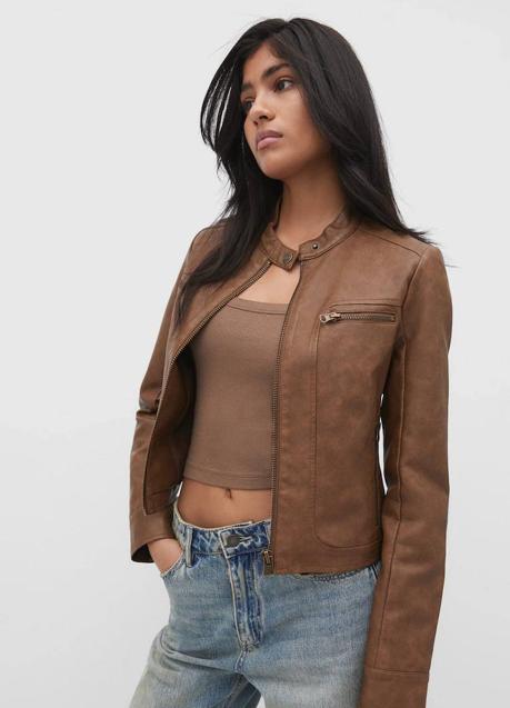 Imagen - Cazadora entallada efecto piel