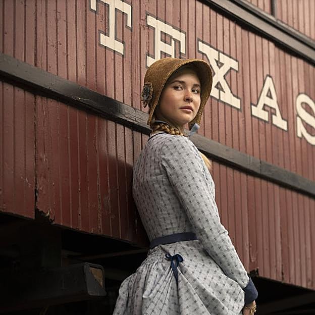 Isabel May como Elsa Dutton en una imagen de 1883.