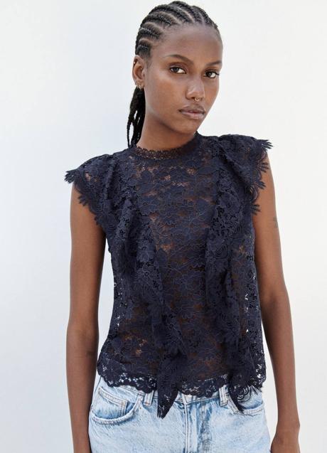 Imagen - Blusa de volantes en encaje
