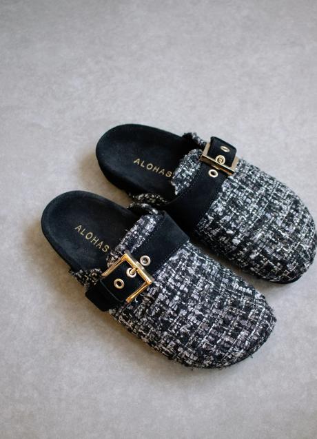 Imagen - Zuecos con tejido tweed de Alohas. Foto: Alohas.