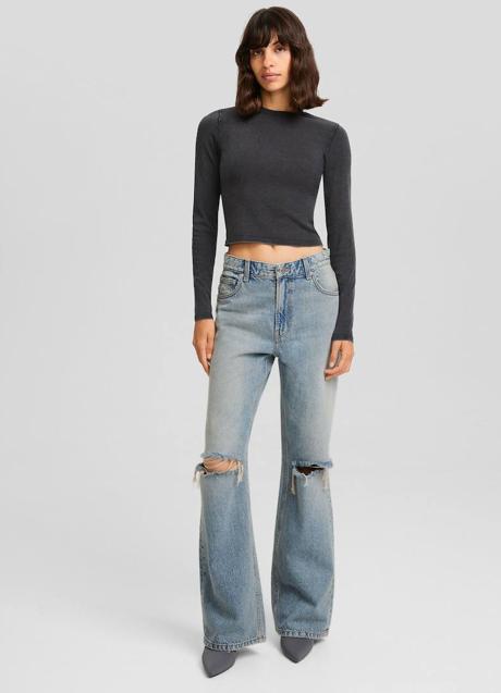 Imagen - Vaqueros wide leg rotos