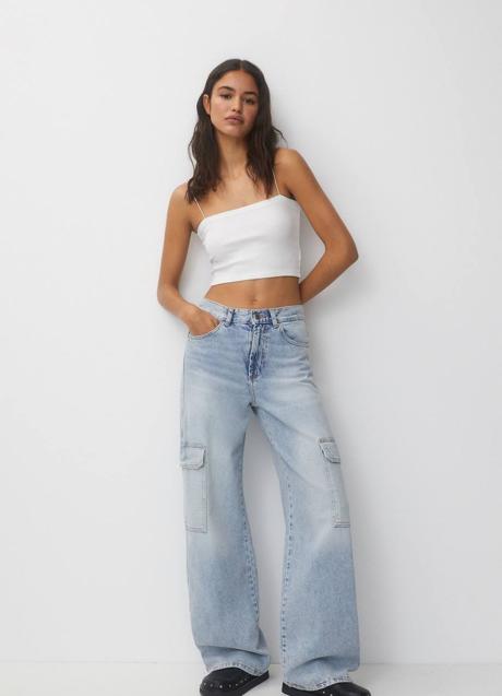 Imagen - Vaqueros wide leg estilo cargo