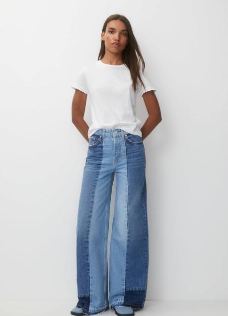 Imagen - Vaqueros wideleg patchwork