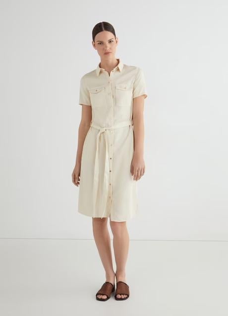 Imagen - Vestido denim blanco de Vila, 24,99 euros.