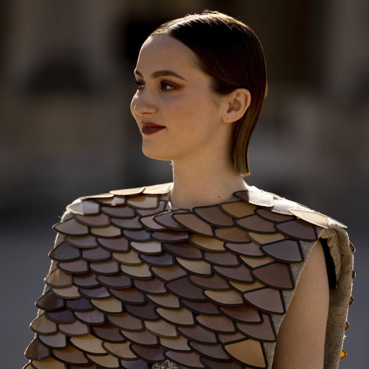 Maude Apatow con look otoñal