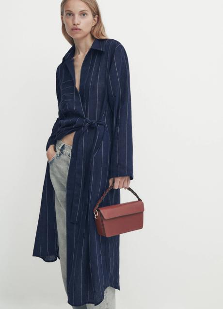 Imagen - Vestido de raya diplomática de Massimo Dutti (89,99 euros)