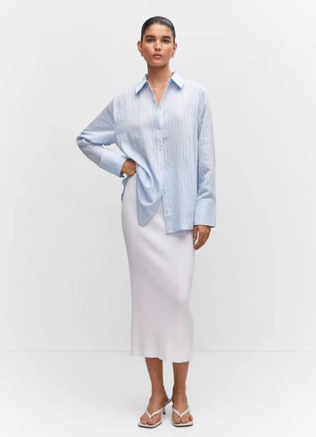 Imagen - Camisa de rayas celeste