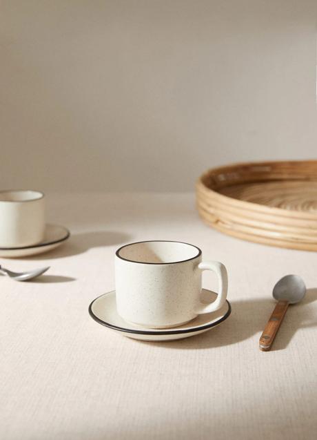 Imagen - Taza y plato en gres