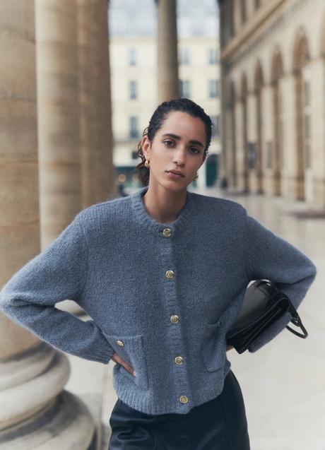 Imagen - Cárdigan azul grisáceo Massimo Dutti (49,95 euros)