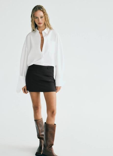 Imagen - Minifalda en estampado de raya diplomática