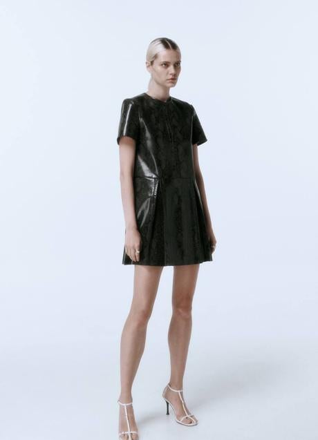 Imagen - Vestido corto efecto piel en animal print