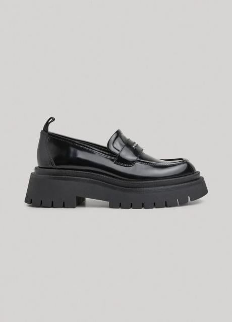 Mocasines Mujer Suela Gruesa 2025 - Zapatos Cómodos De Piel Versátiles Para Fiesta, Oficina Y Diario