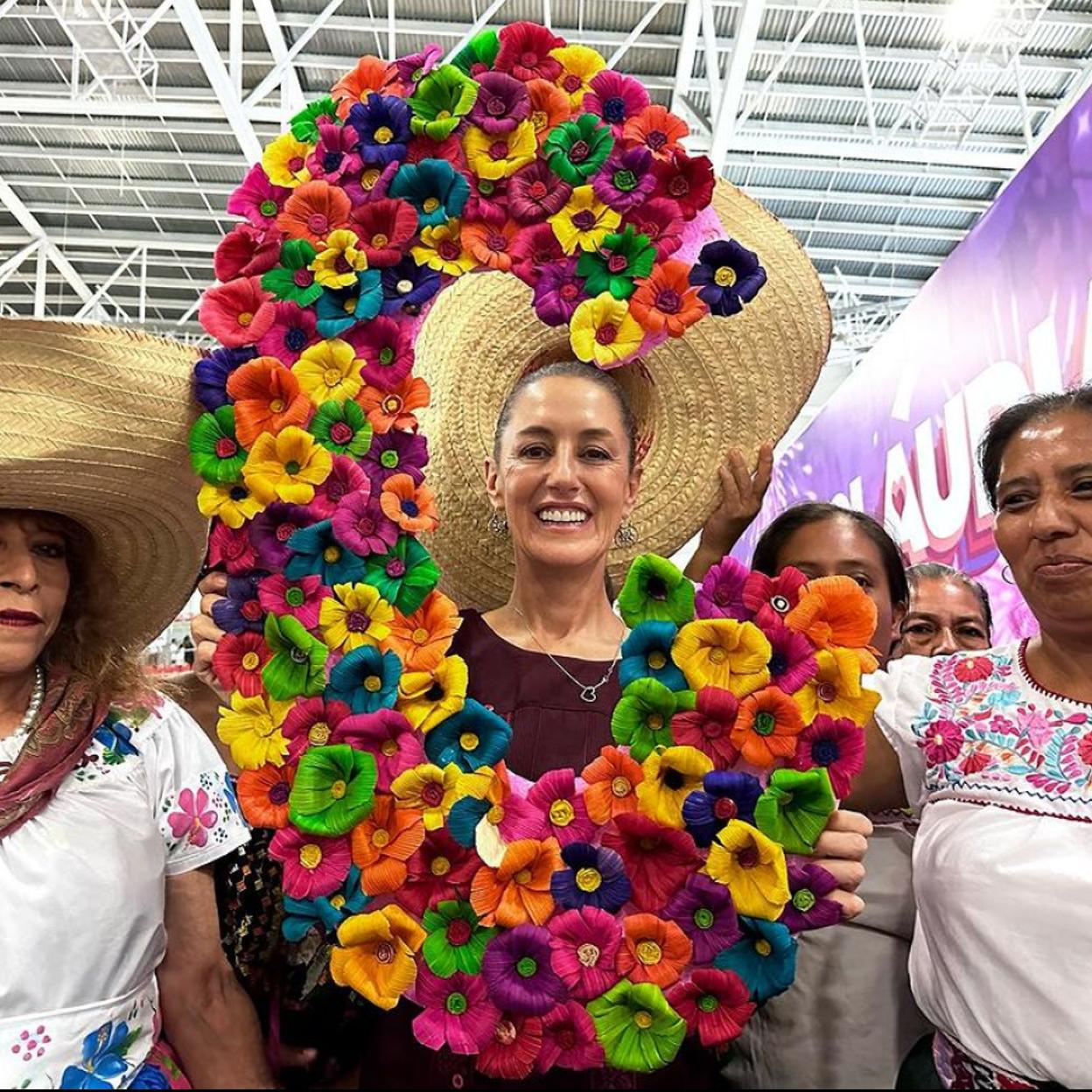 La candidata de la izquierda y favorita en las encuestas Claudia Sheinbaum. 