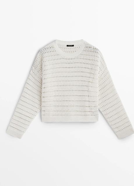 Imagen - Jersey blanco de Massimo Dutti (59,99 euros)
