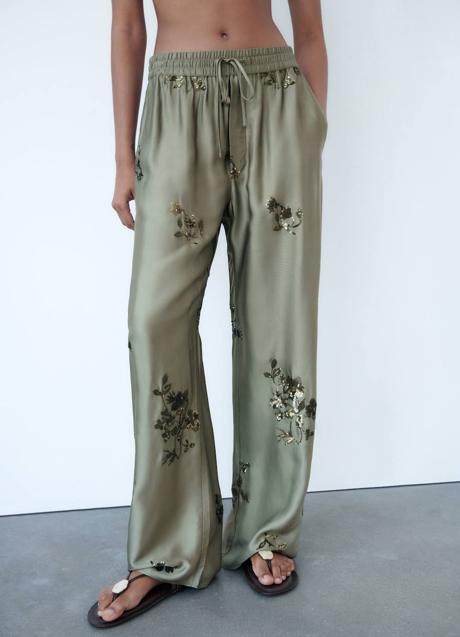 Imagen - Pantalones satinados con lentejuelas