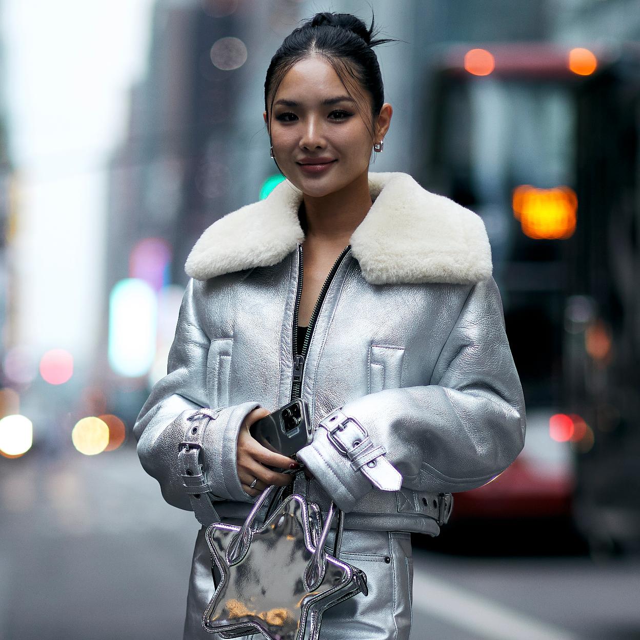 Una foto del street style de Nueva York.