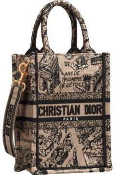 Imagen secundaria 2 - Bolso Saddle, funda para móvil y bolso Dior Book Tote alargado, estampados en Plan du Paris, el último motivo icónico de Dior.