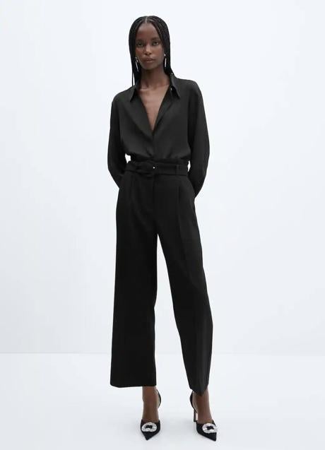 Imagen - Pantalón negro paperbag