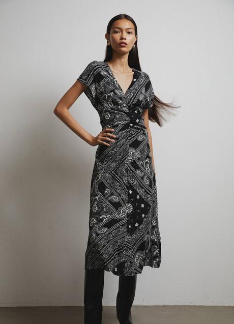 Imagen - Vestido midi setentero con estampado bandana