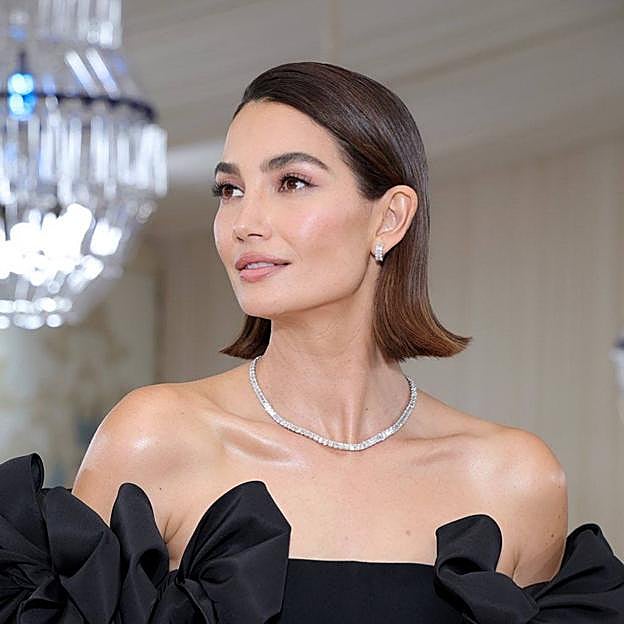 Lily Aldridge con corte de pelo slob