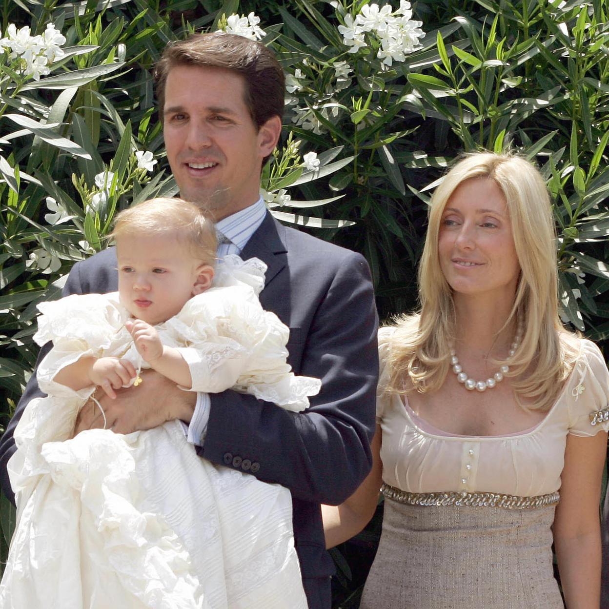 Odysseas de Grecia el día de su bautizo. /