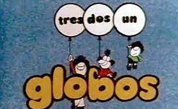 Carátula de Un globo, dos globos, tres globos, el programa de televisión que presentó María Luisa Seco.