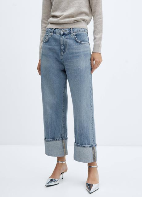 Imagen - Así quedan los vaqueros de Mango con vuelta en el bajo.